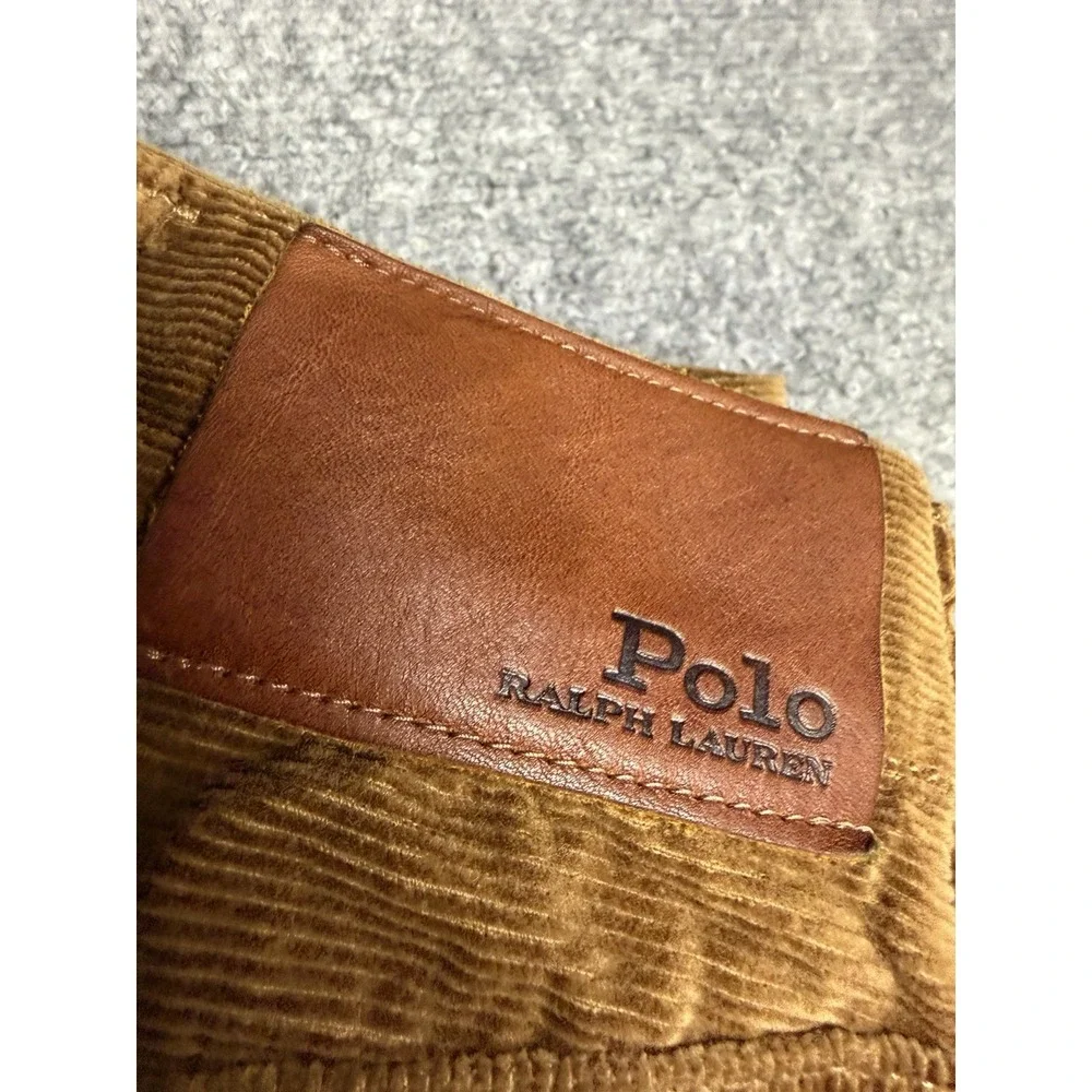Men's Polo Ralph Lauren Varick Slim Straight Stretch Corduroy Pants Size 38x30